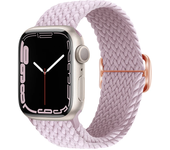 Braided Loop For Apple watch Strap 44mm 40mm 45mm 41mm 42mm 38mm 49mm Elastic Solo bracelet iWatch series 7 se 4 6 Ultra 8 Band