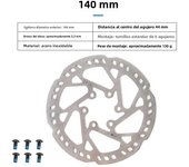140/160/180/203mm Bicycle Disc Brake For Power Assisted Bicycle Thickening 2.3 mm 130g Stainless Steel Road MTB Disc Brake