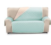 Cubre Sofá Acolchado Reversible Bicolor 2,3 y 4 plazas Modelo Nina - Funda protector cubre sofá - Fabricado en España - S&T Sofa Covers