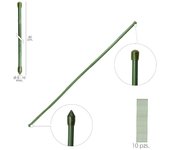 Tutor varilla bambú plastificado ø  8  - 10 mm. x  60 cm. (paquete 10 unidades)