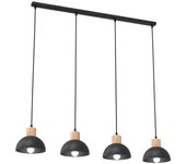 Lámpara de Techo Seco, Metal, Negro, 90x18x140 cm