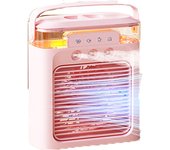 Ventilador de Aire Acondicionado Portátil USB Recargable - 3 Modos de Niebla