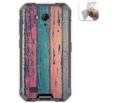 Tumundosmartphone Funda Gel Tpu para Ulefone Armor X6 diseño Madera 10 Dibujos
