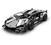2024 Silver supercar RC Tech Racer 1:14DIY building block assembly building block car toy birthday gift