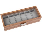 3/6/10/12Slots Bammboo Wooden Watch Collection Box Case Wrist Watch Storage Case with Glass Top Slot Men Bracket Display Box