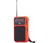 J-555 Am/FM Radio Portatil Pequeña Recargable, Carga USB-C, Radios Pequeña Pilas, con Toma de Auriculares, Transistor Radio de Bolsillo con Clip y cordón para Correr, Acampar. (Azul)