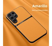 Luxury Magnetic Leather Solid Color Phone Case For Samsung Galaxy S23 Ultra S22 Plus S21 S20FE S23FE S21FE Shockproof Back Cover