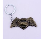 Bat Superman S Sign Metal Keychain Backpack Bag Decoration Pendant Necklace Men Boy Kids Fans Gift