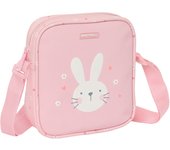 BOLSITO BANDOLERA FÁCIL LIMPIEZA SAFTA PREESCOLAR "BUNNY"