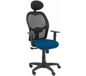 Silla de Oficina con Cabecero Piqueras y Crespo B10CRNC Azul marino