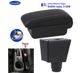 For Renault Logan 2 Armrest Box For Dacia Logan 2 dokker Renault Sandero 2 Car Armrest Storage Box Interior Retrofit Accessories