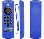 Silicone TV Remote Control Case Fit for Amazon ALEXA Voice Fire TV Stick 4K 3rd Generation Shockproof Anti-Slip Protector Cover