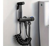 Kit De Pulverizador De Bidé De Acero Inoxidable De Alta Presión Para Inodoro, Dispositivo De Lavado Femenino Con Manguera De Ducha, Pulverizador De Bidé Para Inodoro Montado En La Pared, Accesorios De Baño