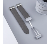 No Gaps Leather Band for Samsuang Galaxy Watch 6 5 4 /5pro 40 44mm Magnetic Buckle Strap for Galaxy Watch 6 4 Classic 43mm 47mm