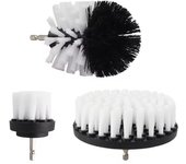 4Pc Electric Drill Brush Kit Cleaning Brush Toilet Cleaning Tools Floor Nylon Scrubber Brush For Carpet Glass Car Tires Bathroom