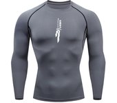 Printed Men's Athletic Compression Shirts Athletic Quick Dry Breathable Rash Guard Athletic Tight Workout Tops Summer Men
