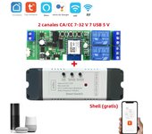 Alexa Smart Switch Tuya Smart Home 1CH 10A Wireless Wifi Switch Relay Module Remote Control Light Switch Alexa Google Home