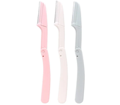 Yunduogirl 3pc Folding Face Shaver Eyebrow Trimmer Blade Anti-Scratch Razor Makeup Tools Eyebrow Trimmer Face Razor for Women