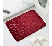 Cobblestone Embossed Bathroom Bath Mat Non-slip Carpets In Wash Basin Bathtub Side Floor Rug Shower Room Doormat Memory Foam Pad