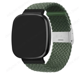 Braided Solo Loop Strap for Fitbit Versa 3 4 Band Adjustable Nylon Sport Watchband Bracelet for Fitbit Sense 2 Bands Watchband