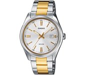 Reloj Casio MTP-1302PSG-7A Latón correa color: Bicolor Dial Metálico Analógico Hombre