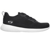 Zapatilla Mujer Skechers Bobs Squad Negro/Blanco