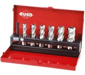 Ruko-108820-Juego de 6 brocas huecas HSS vástago Weldon