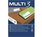 APLI ETIQUETA ADHESIVA 70X36 100H MULTI3 ETIQUETAS BLANCAS MULTIUSO 31x22x2 Cms.