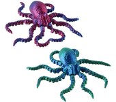 2 piezas de fascinante decoración de pulpo impresa en 3D: un deslumbrante detalle de escritorio para el hogar y la oficina: idea de regalo perfecta durante todo el año para Navidad, Halloween, Acción de Gracias, Pascua y Año Nuevo