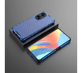 Honeycomb Pattern Armor HD Case for OPPO A98 A58 A78 A17 A97 A57 A36 A74 A54 A55 A93 A73 Four Corner Shockproof Protective Shell
