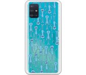 Funda original compatible con Samsung Galaxy A51 - Rick y Morty Mr. Meeseeks look at me