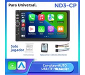 Navifly Universal 2DIN Car MP5 Player Stereo FM Radio HD Touch Screen Multimedia Support Carplay BT Reversing Camera USB TF Card