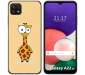 Funda Silicona para Samsung Galaxy A22 5G diseño Jirafa Dibujos