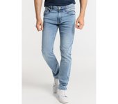 SIX VALVES - Jeans Slim - Tiro Medio Towel Medium Light Blue-Tallaje en Pulgadas- Tallaje en Pulgadas