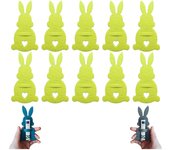 2025 Nuevo regalo de porta billetes de conejo de Pascua, clip de dinero de conejo de Pascua, relleno de canasta de Pascua, regalo de Pascua para niños/adolescentes/familia, 14 colores (10 piezas-C)