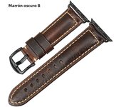 MAIKES Watch Bracelet For Apple Watch Band 45mm 44mm 40mm 41mm Series 9 8 7 6 SE 5 iWatch Vintage Oil Wax Leather Watch Strap