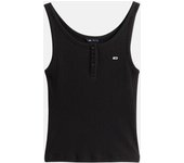 TOMMY HILFIGER DW0DW19492 Camisetas Top Mujer Negro