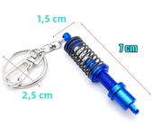 Newest 3D Metal Shock Keychain JDM Culture Car Auto Parts Key Chain JDM Domo key chain accessories nos keyring