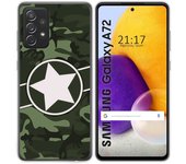 Tumundosmartphone Funda Gel Tpu para Samsung Galaxy A72 diseño Camuflaje 01 Dibujos