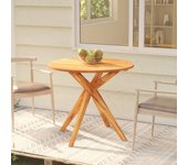 Mesa de Jardín 85x85x75 cm en Madera maciza de Acacia