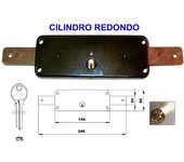 Avl cerradura 8011-a  hp persiana cilindro redondo