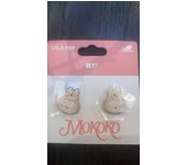 Bubble Mart Labubu Ring Mokoko Earrings Cosplay Accessories Pair Ring Light Luxury Fashion Girl Boy Toy Gift Anime Peripherals
