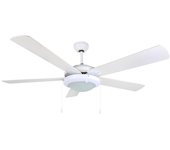 Ventilador de techo con luz Orbegozo CP 82132, 5 aspas, 3 velocidades, 132 cm de diámetro, 60 W
