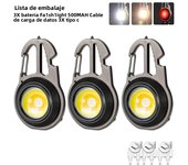 2023 New Mini Lantern Mutifuction Portable LED Flashlight Pocket Work Light Outdoor Camping Fishing Climbing Keychain Light