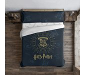 BL BELUM  Funda nórdica Harry Potter, Funda nórdica con botones 100% algodón modelo Dormiens Draco Azul - Funda Nórdica Extrasuave - Funda Nórdica 100% Made in Spain