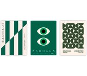 Set de 3 cuadros calidad premium con marco de madera - 30x40 cm o 50x70 cm - POSTER LAB