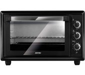 MPM MPE-28/T Horno Eléctrico Convección 28 Litros, Sobremesa, Temporizador, Ajuste Temperatura 6 Modos Calor, 1500W, Negro
