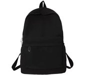 Mochila escolar para mujer, informal, de viaje, ligera, resistente al agua, para adolescentes, para la universidad, para hombre y mujer, color negro.