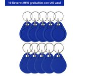 10PCS 13.56MHz RFID Keychains Tags UID Block 0 Sector Writable Keyfobs CUID Clone Mif 1k S50 Changeable RFID Access Control Card