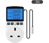 KT3100 Temperature Controller Socket Digital Thermostat 120/220V Timer Socket Outlet Heating Cooling Switch With Sensor Probe